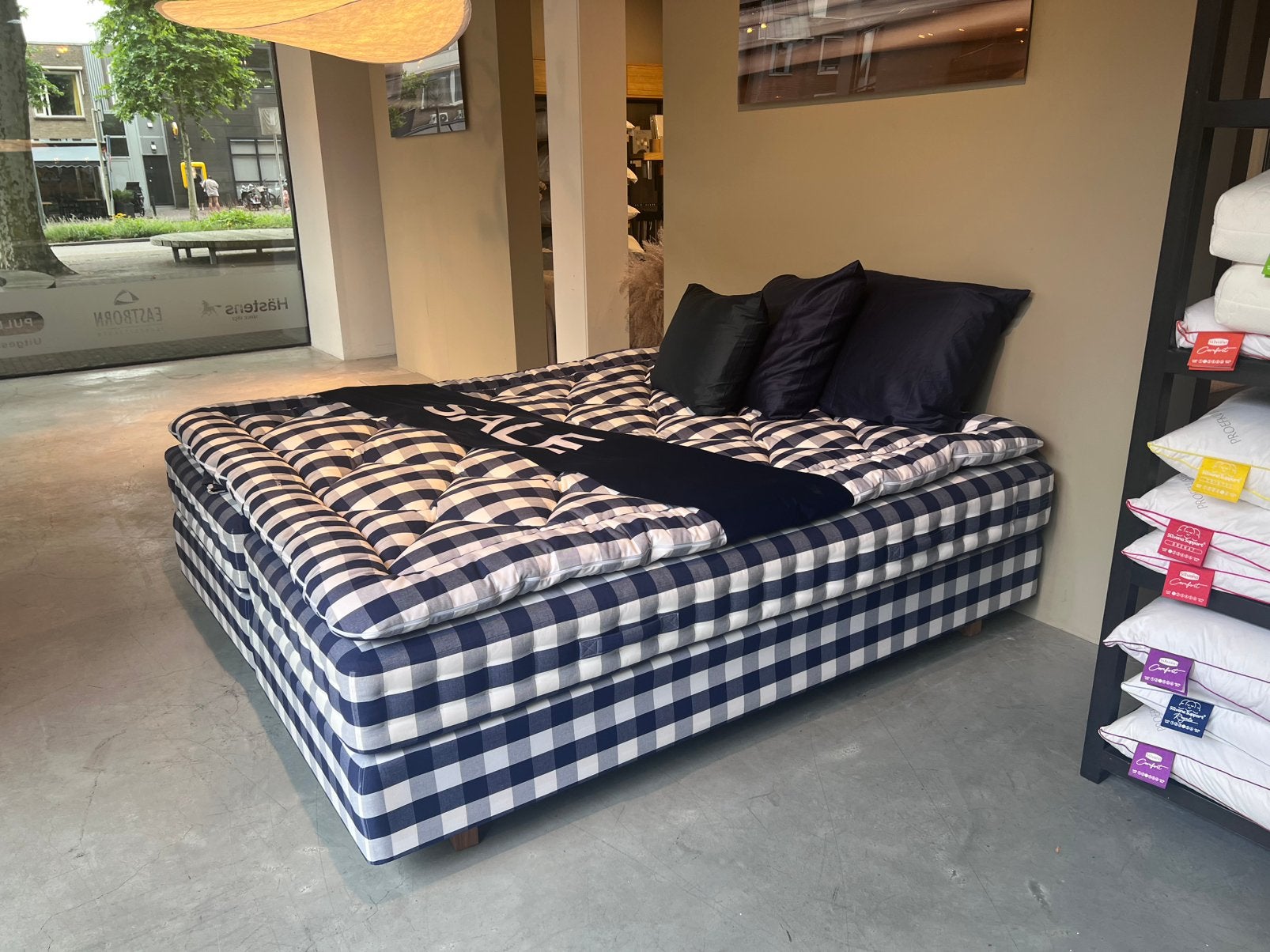 Hastens Ede leeg verkoop, Ophalen, Blauw, 210 cm, 180 cm