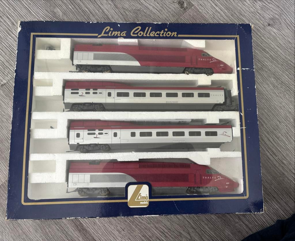 Lima Thalys PBA 4-delige set met LED verlichting, Gelijkstroom, Ophalen of Verzenden, Analoog, Lima