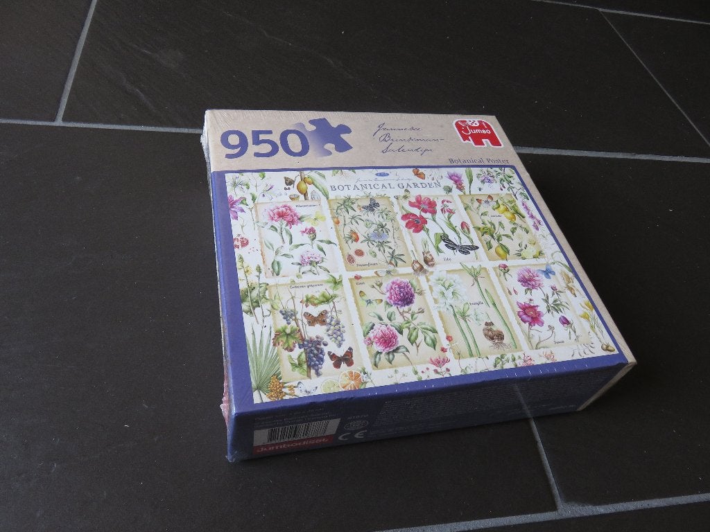 Puzzel 950 st Botanical Poster, nieuw Janneke Brinkman, Ophalen of Verzenden, 500 t/m 1500 stukjes, Nieuw, Legpuzzel