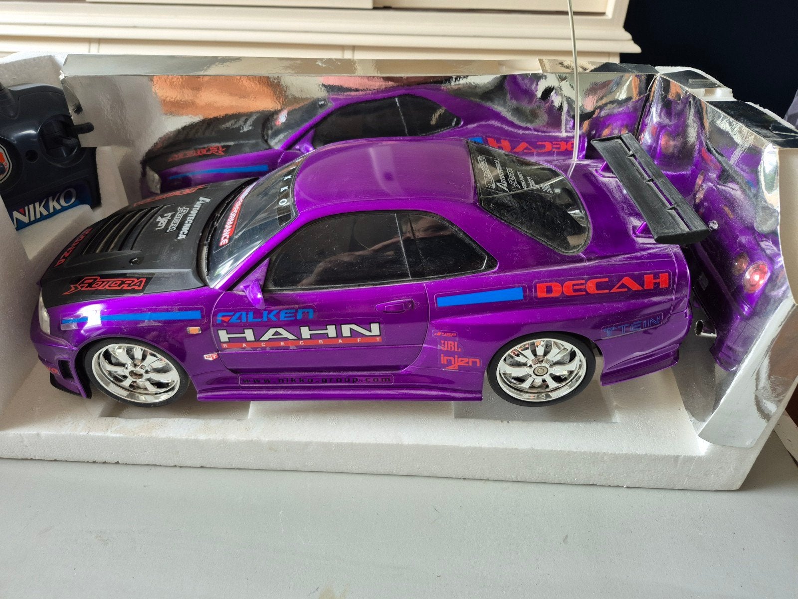 Nissan Skyline GT R34. Nieuw in doos., Hobby en Vrije tijd, Modelbouw | Radiografisch | Auto's, Ophalen of Verzenden, Nieuw, Overige schalen