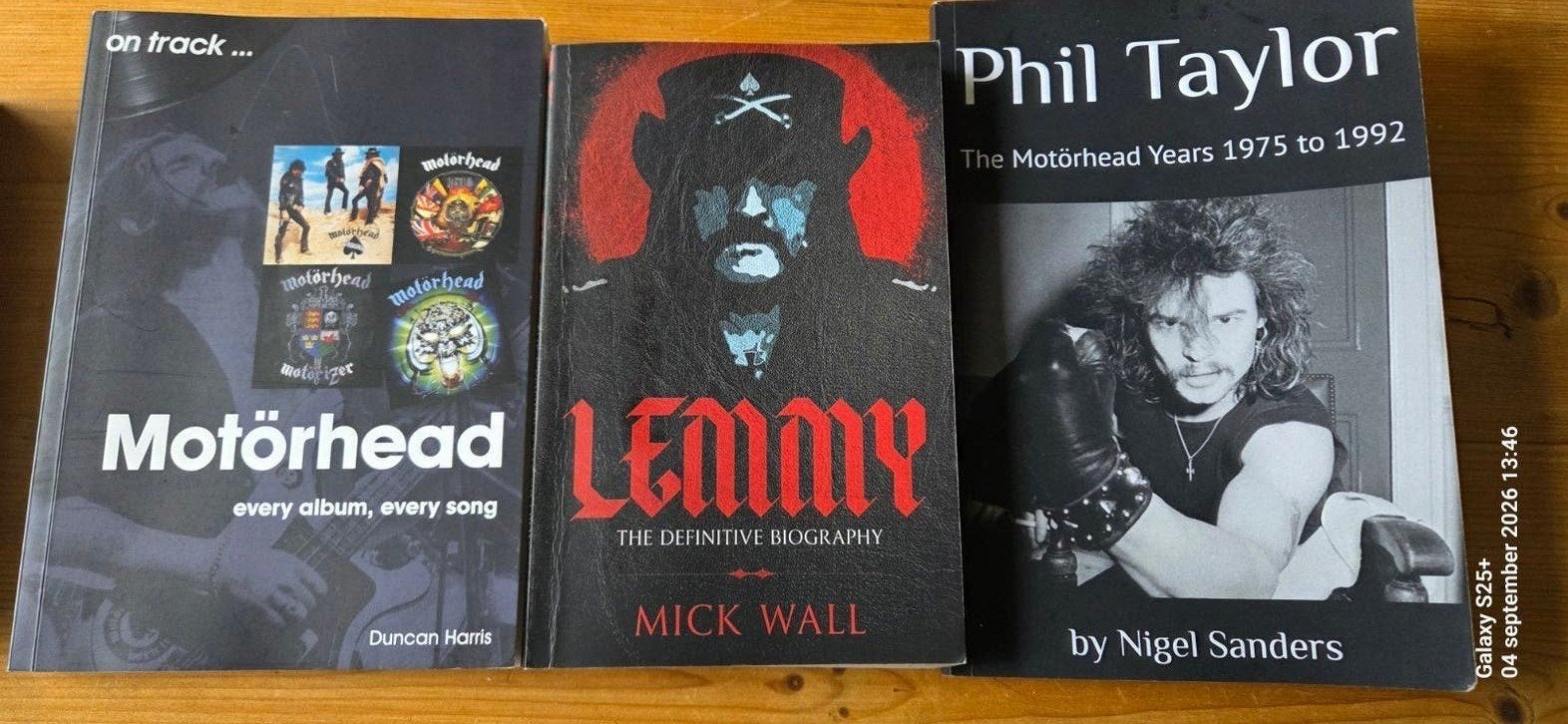 Motörhead Boeken: Lemmy, Phil Taylor & On Track, Ophalen of Verzenden, Zo goed als nieuw, Artiest, Mick Wall, Nigel Sanders, Duncan Harris