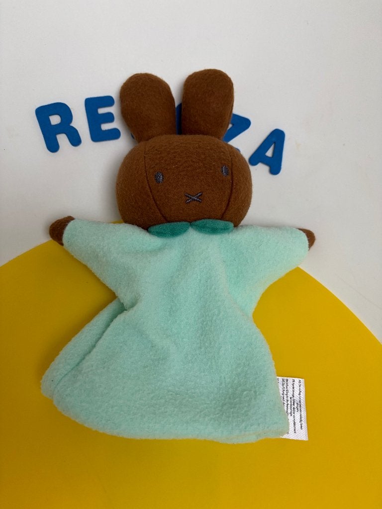 K3711 hema nijntje handpop konijn NINA, Ophalen of Verzenden, Zo goed als nieuw, Konijn