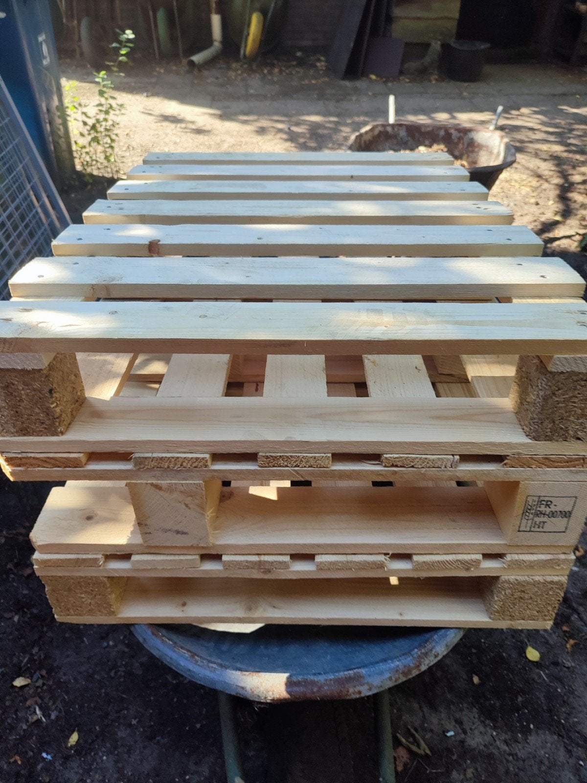 3 mooie kleine pallets, Doe-het-zelf en Verbouw, Hout en Planken, Ophalen, Zo goed als nieuw, Pallet, Minder dan 200 cm
