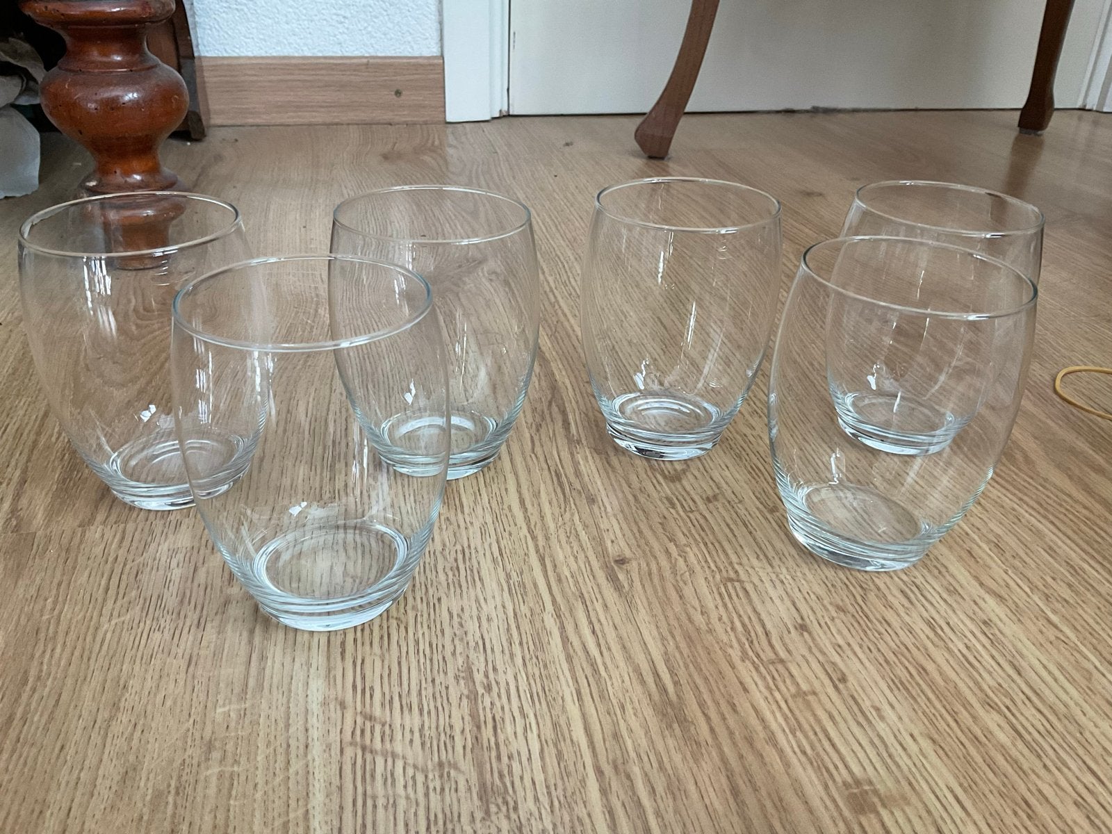 6 Gilde/Condor Copier Leerdam waterglazen/bekers, Ophalen of Verzenden