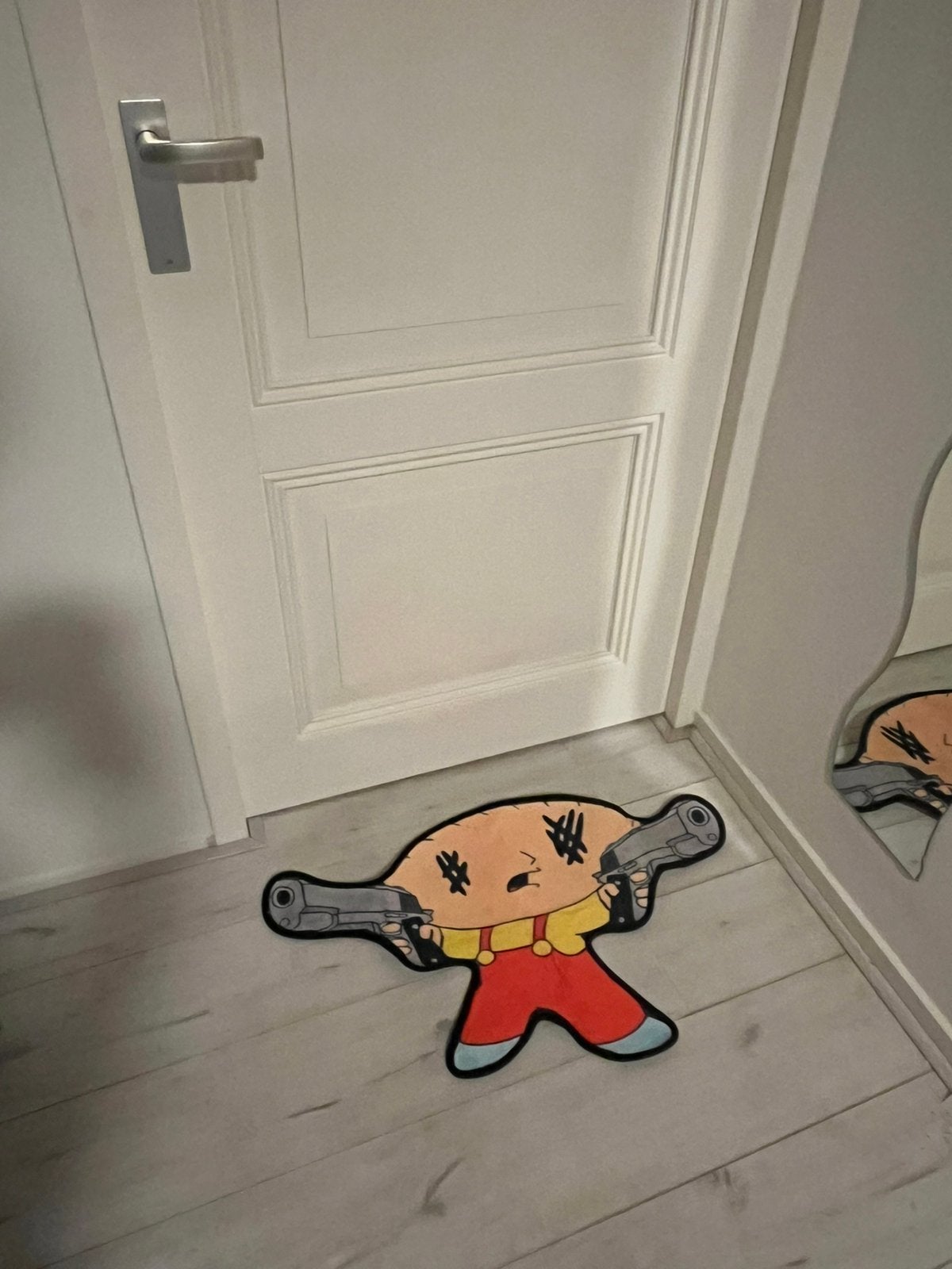 Stewie Griffin Vloerkleed - Family Guy Tapijt, Wit, 200 cm of meer, Zo goed als nieuw, Overige vormen
