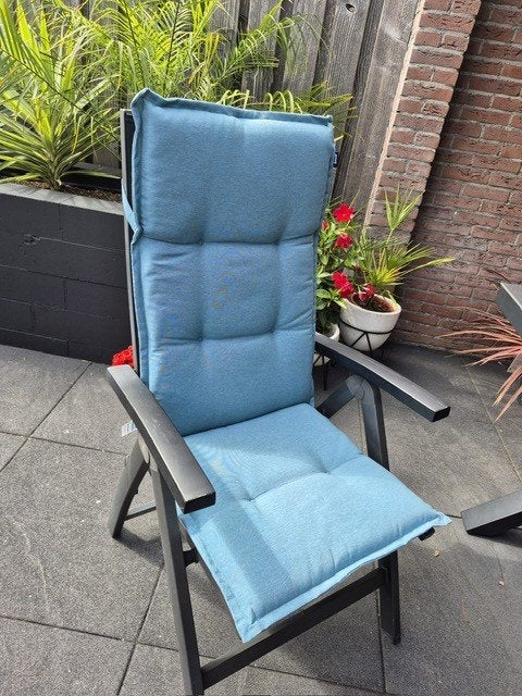 tuinstoelkussens hoge rug, Ophalen, Zo goed als nieuw