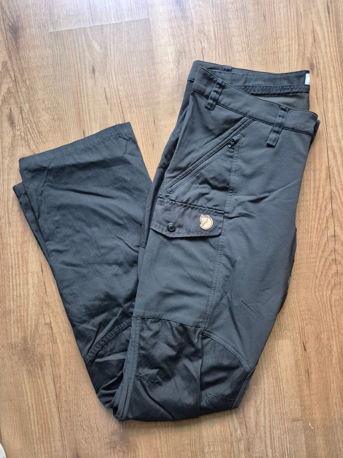 Fjällräven outdoor broek dames - Maat 44 (L), Zwart, Maat 42/44 (L), Ophalen of Verzenden, Zo goed als nieuw