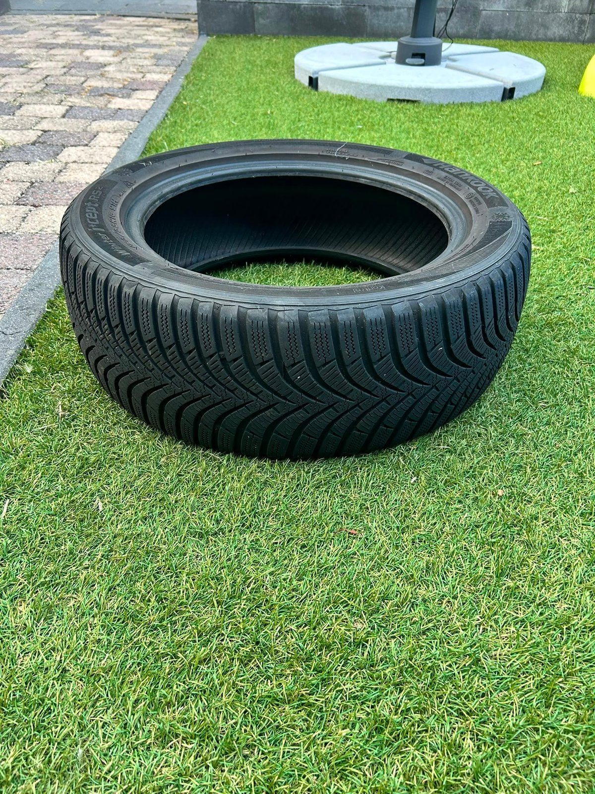Winter banden auto hankook, Ophalen