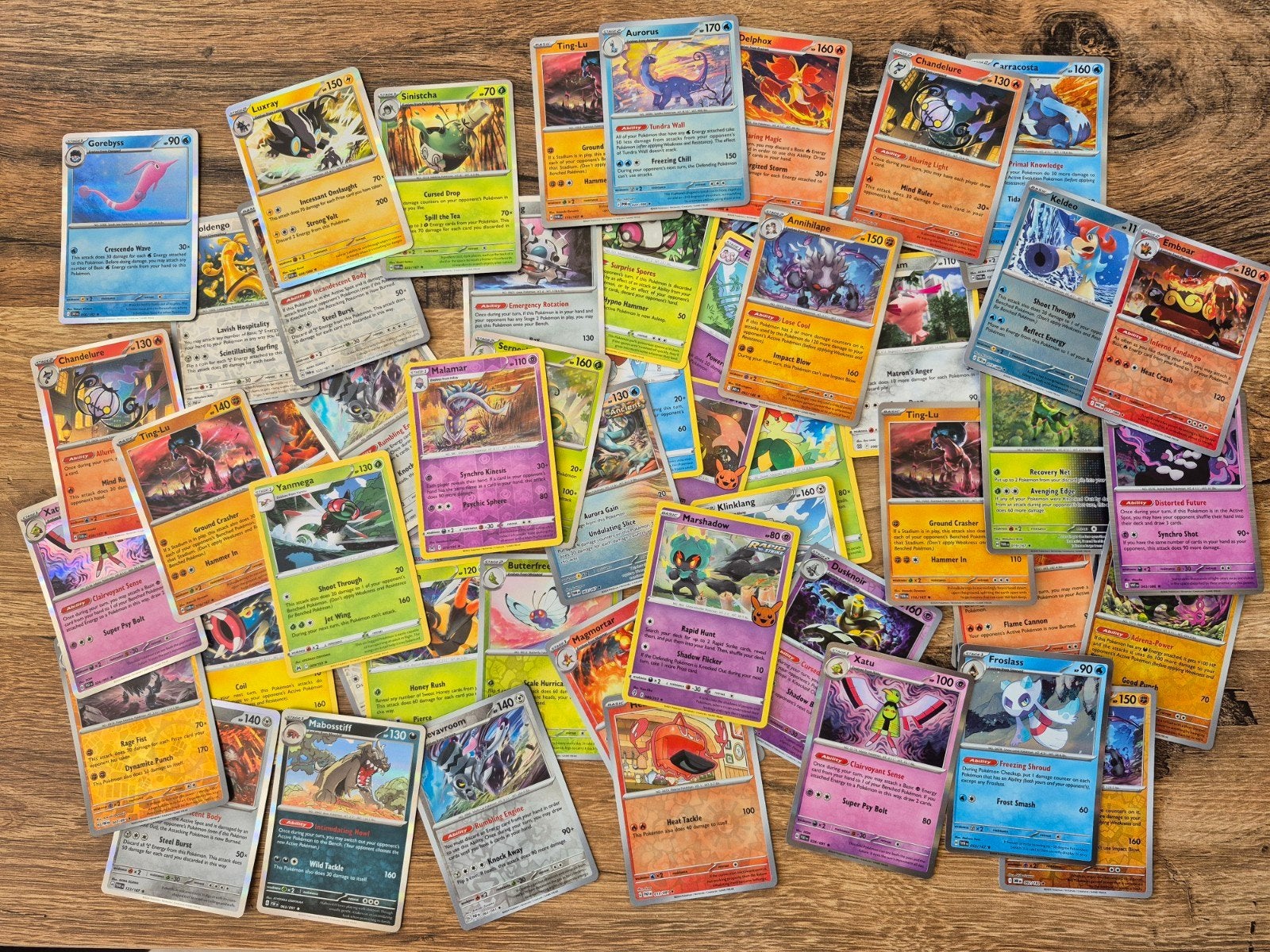 Pokémonkaarten RARE, Ophalen of Verzenden, Gebruikt, Meerdere kaarten, Foil