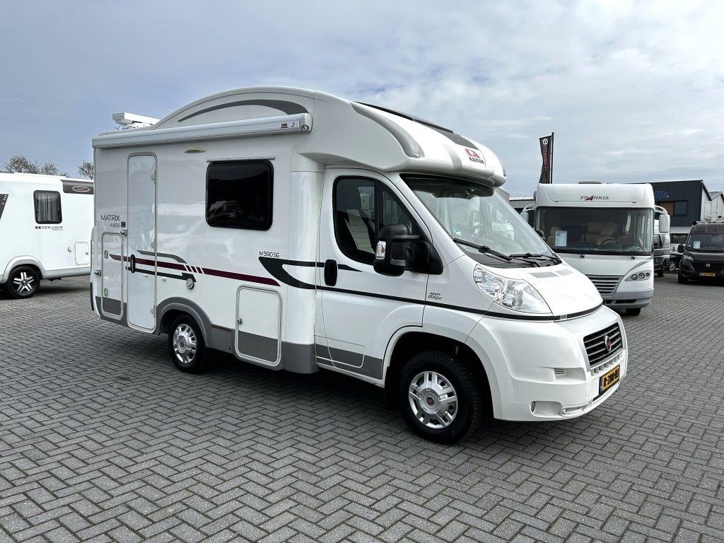Adria Matrix Axess M 590 SG Hefbed/Euro5/2xAirco/5.99m/2012, Caravans en Kamperen, Fiat, Bedrijf, Tot en met 3, Adria