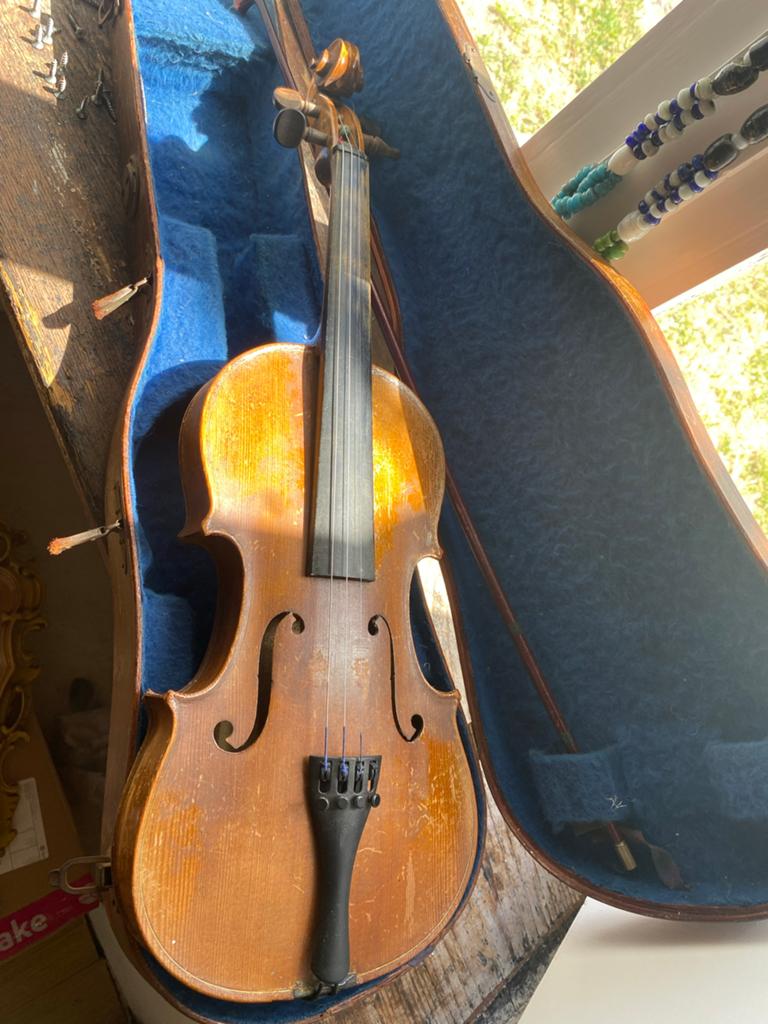 Oude viool, kopie van Stradivarius Cremonenfis 1721, Gebruikt, Overige formaten, Viool, Ophalen of Verzenden