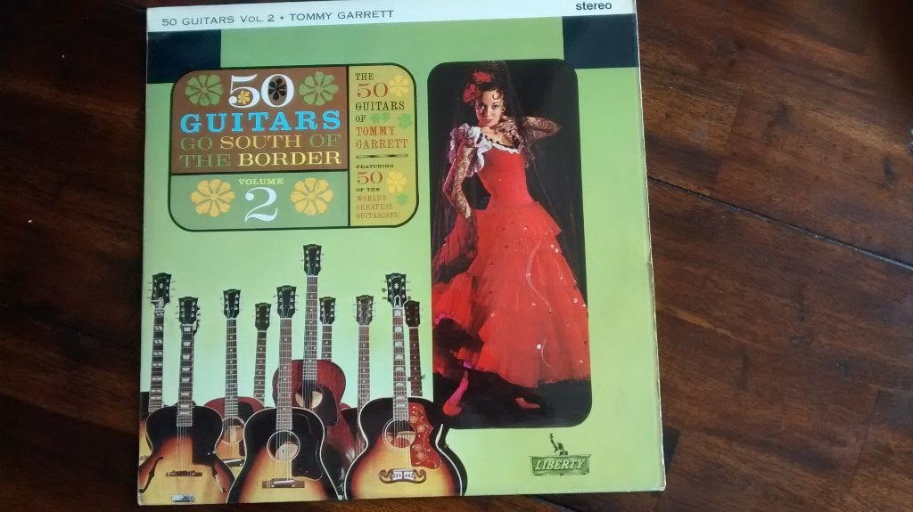 LP - The 50 Guitars of Tommy Garrett go South of the border, Ophalen of Verzenden, Zo goed als nieuw, Jazz, LP