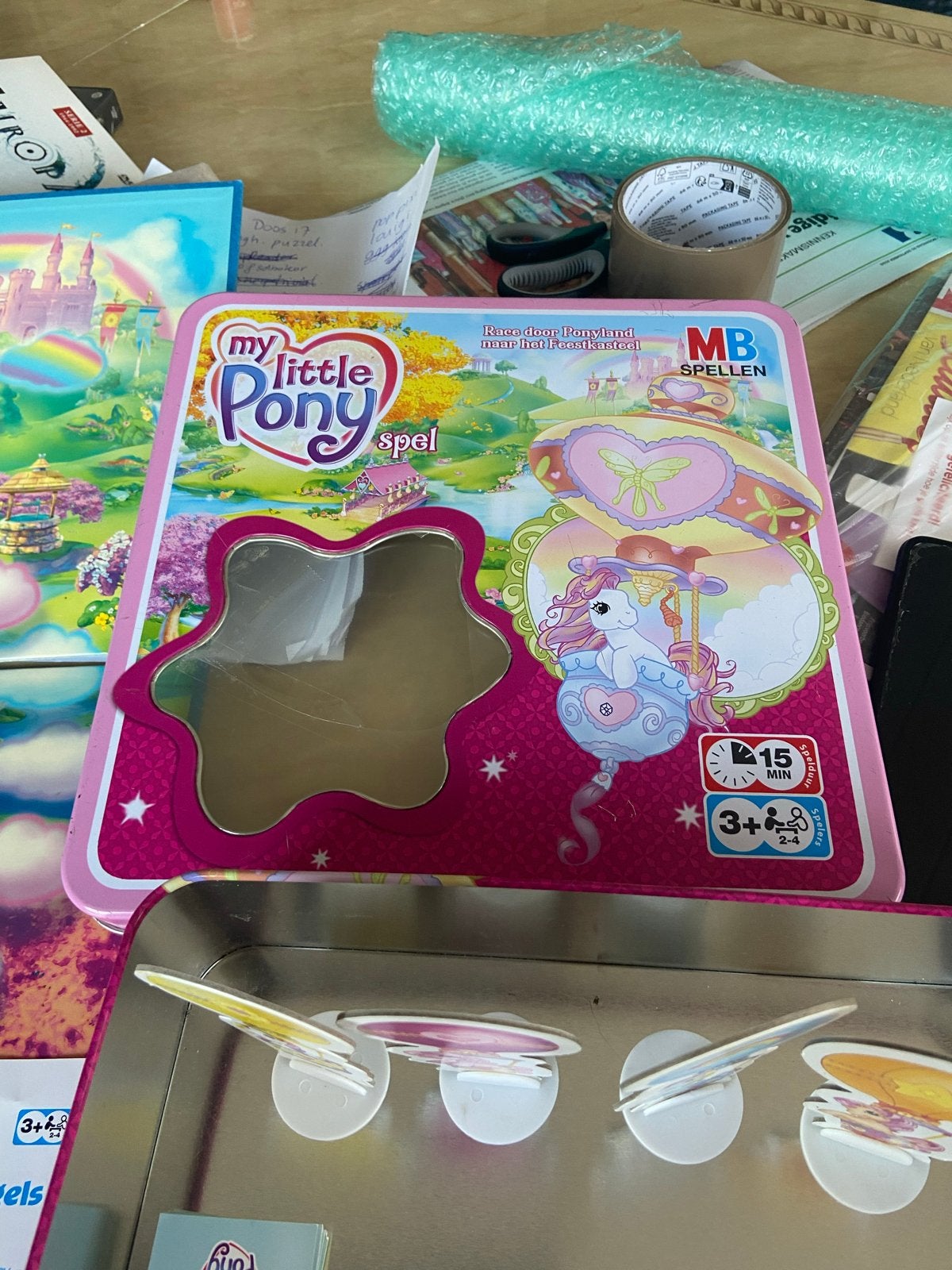 My Little Pony Spel - MB Spellen (2007), Drie of vier spelers, Ophalen of Verzenden, Gebruikt