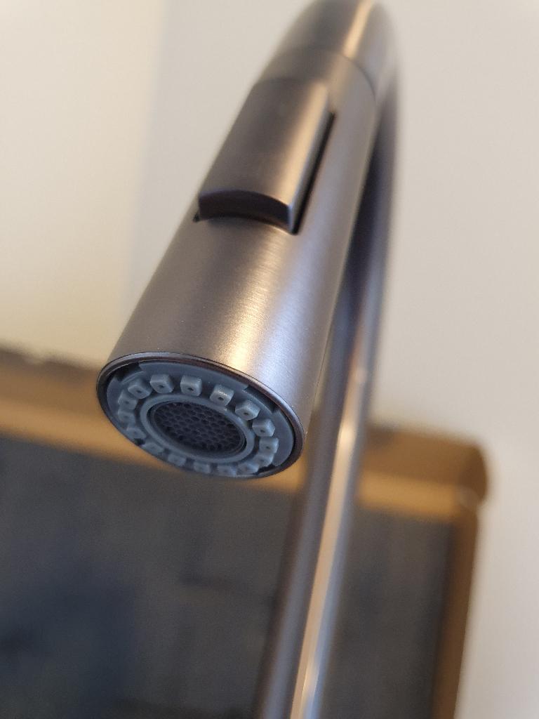 Keukenkraan Gun Metal grey Uittrekbare slang Hoog mengkraan, Doe-het-zelf en Verbouw, Sanitair, Ophalen of Verzenden, Nieuw, Rvs