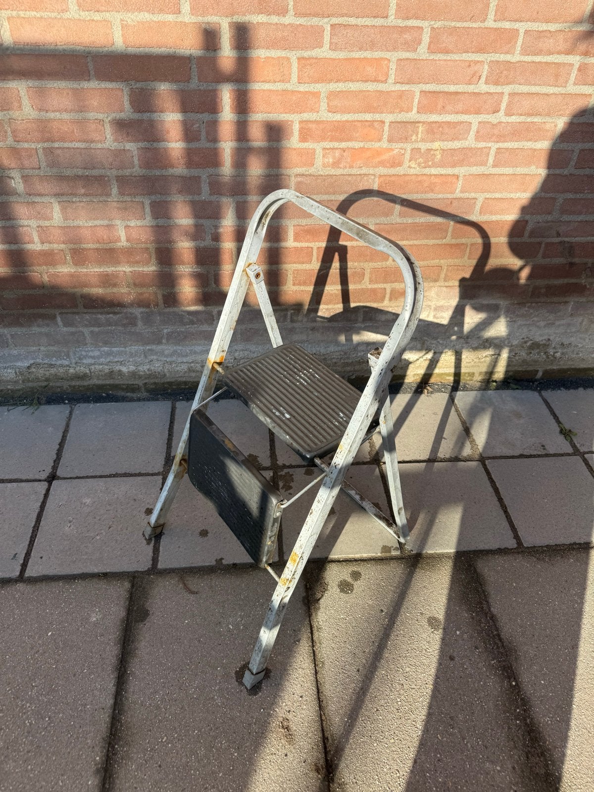 Vintage Buitentrap met 2 Treden, Ophalen of Verzenden, Gebruikt