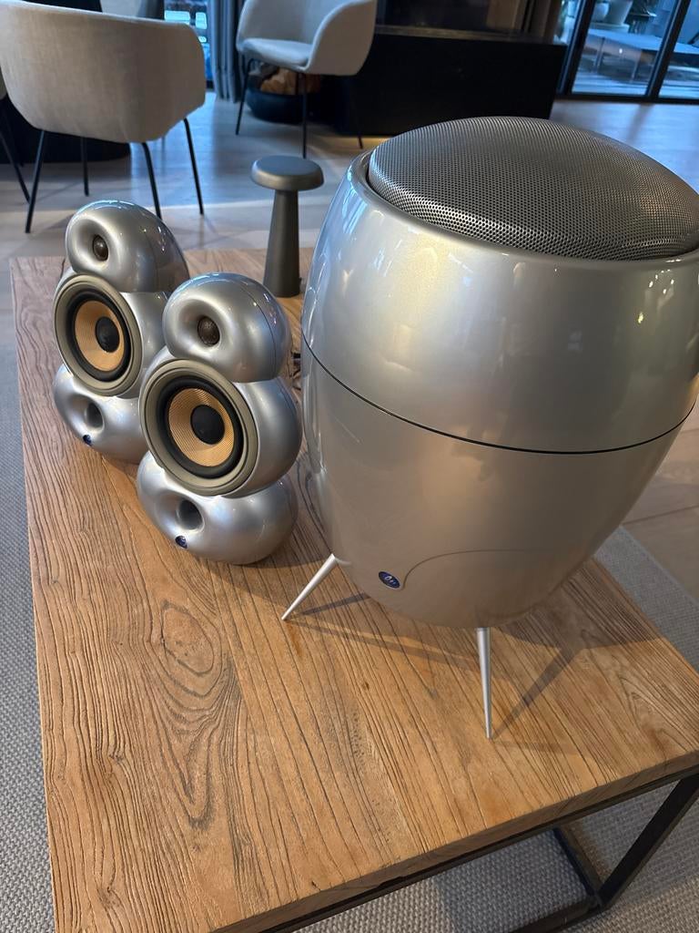 Blueroom Minipod 2x met bass station, Ophalen, Gebruikt, 60 tot 120 watt, Bowers & Wilkins (B&W)