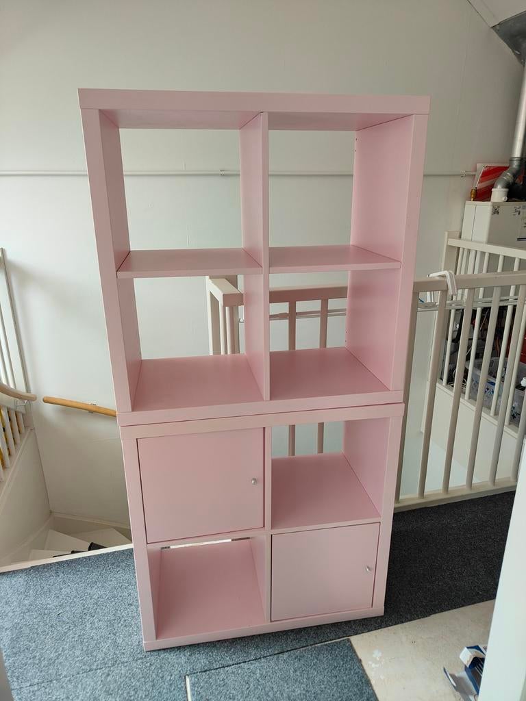 Ikea kalax kast roze 2 delen, Ophalen, Gebruikt