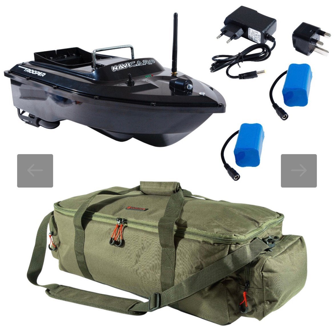 Navicarp Trooper Complete Voerboot Set nieuw in doos, Ophalen of Verzenden, Nieuw, Overige typen