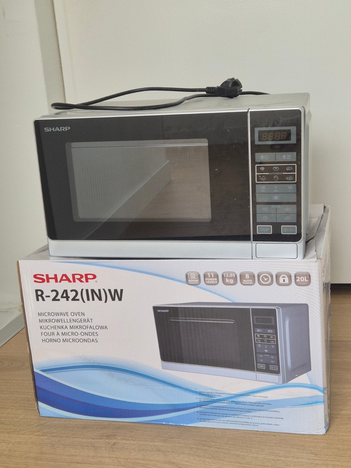 Magnetron Sharp R-242(IN)W, Witgoed en Apparatuur, Magnetrons, Ophalen, Draaiplateau, Magnetron, Zo goed als nieuw