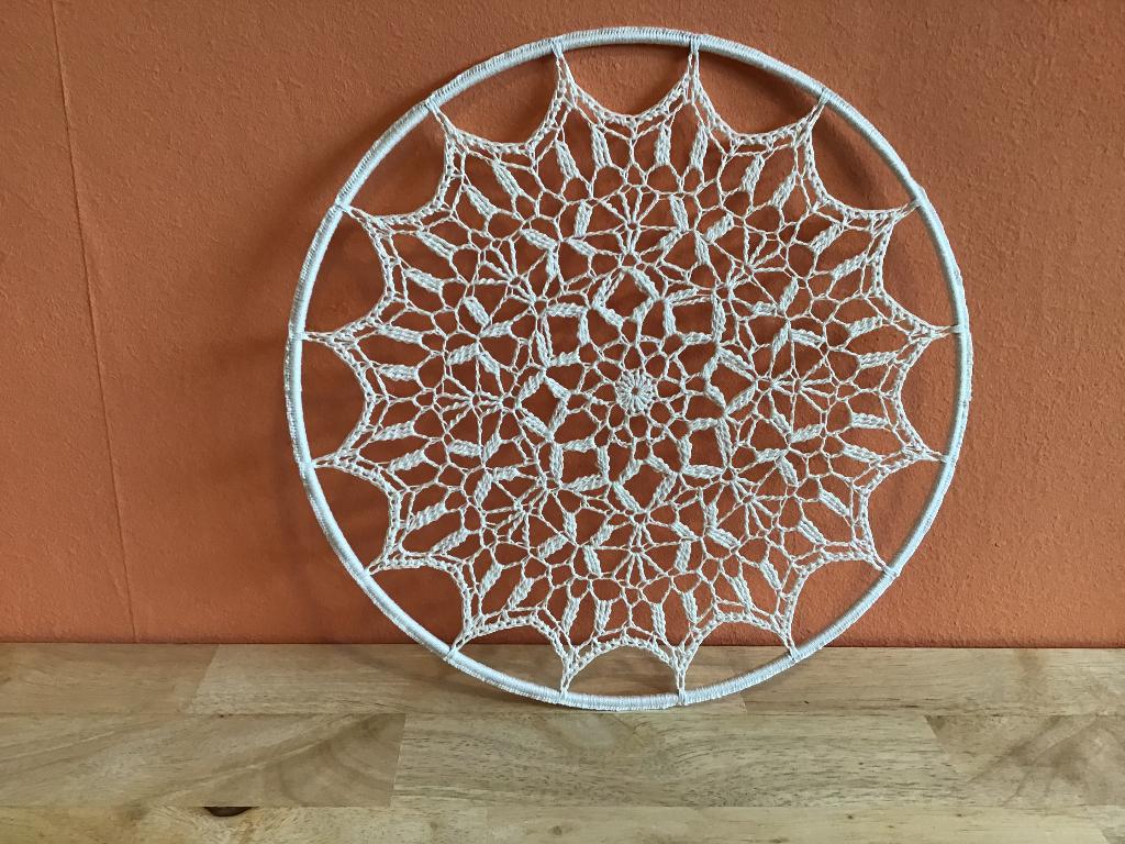 Mandala open gehaakt, Ophalen, 25 cm, Handgemaakt, Nieuw