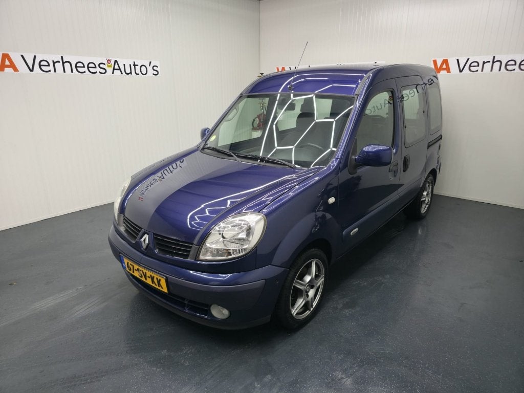 Renault Kangoo 1.6-16V Privilège (bj 2006), Auto's, 13 km/l, Stof, Gebruikt, Blauw