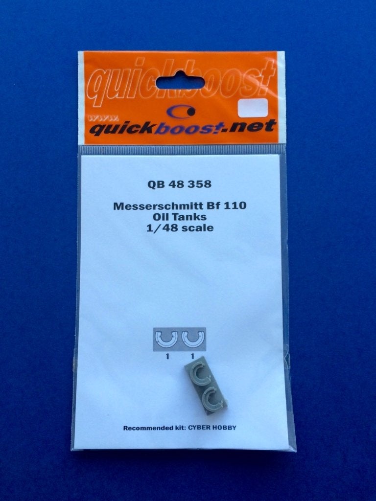 Quickboost	48358	Bf-110 Oil Tanks for Cyber Hobby kit	1/48, Overige merken, 1:72 tot 1:144, Verzenden, Nieuw