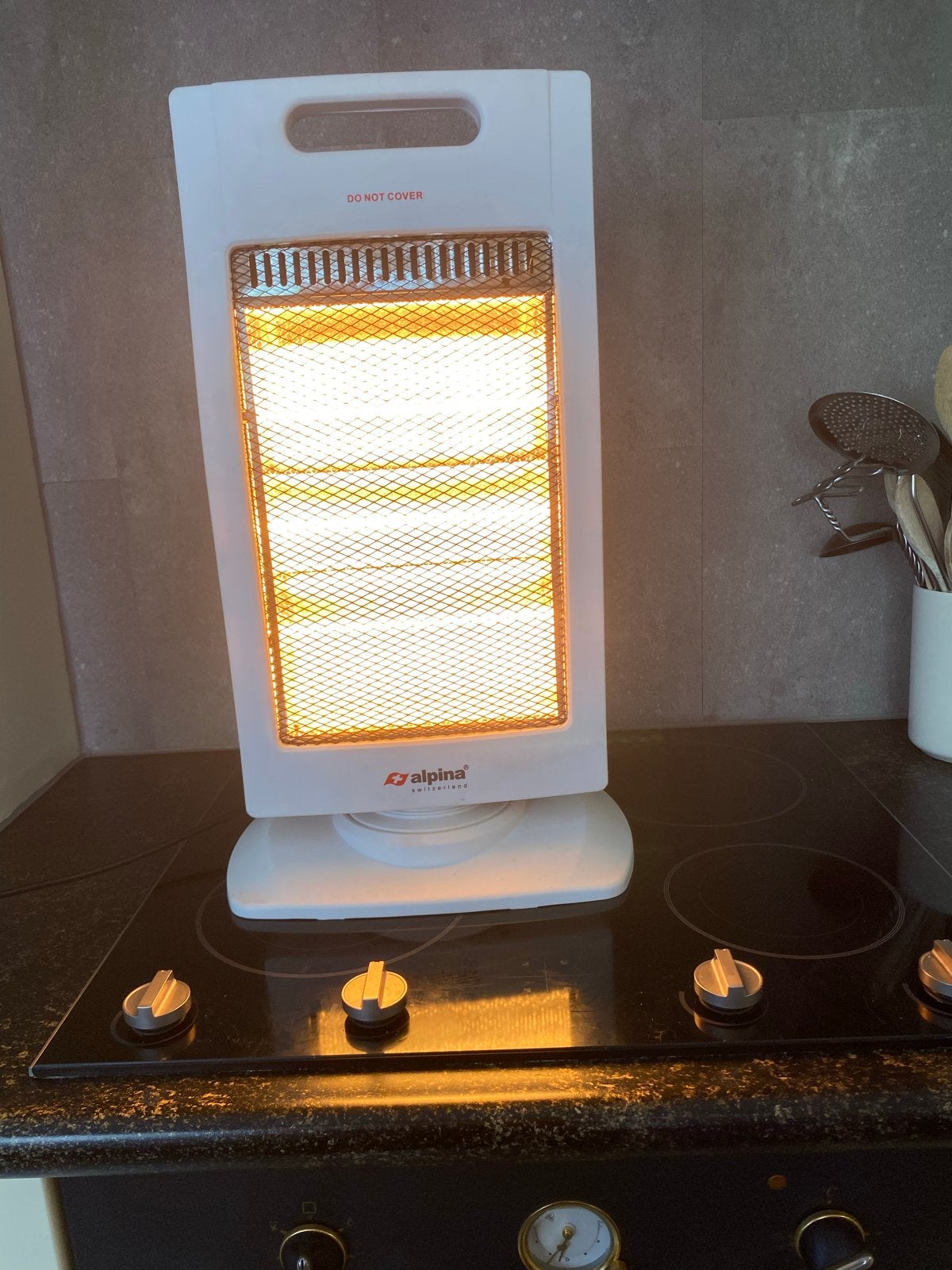 Alpina Halogeen Heater 1200W - Zo goed als nieuw, 30 tot 80 cm, Gebruikt, Kachel, Minder dan 60 cm