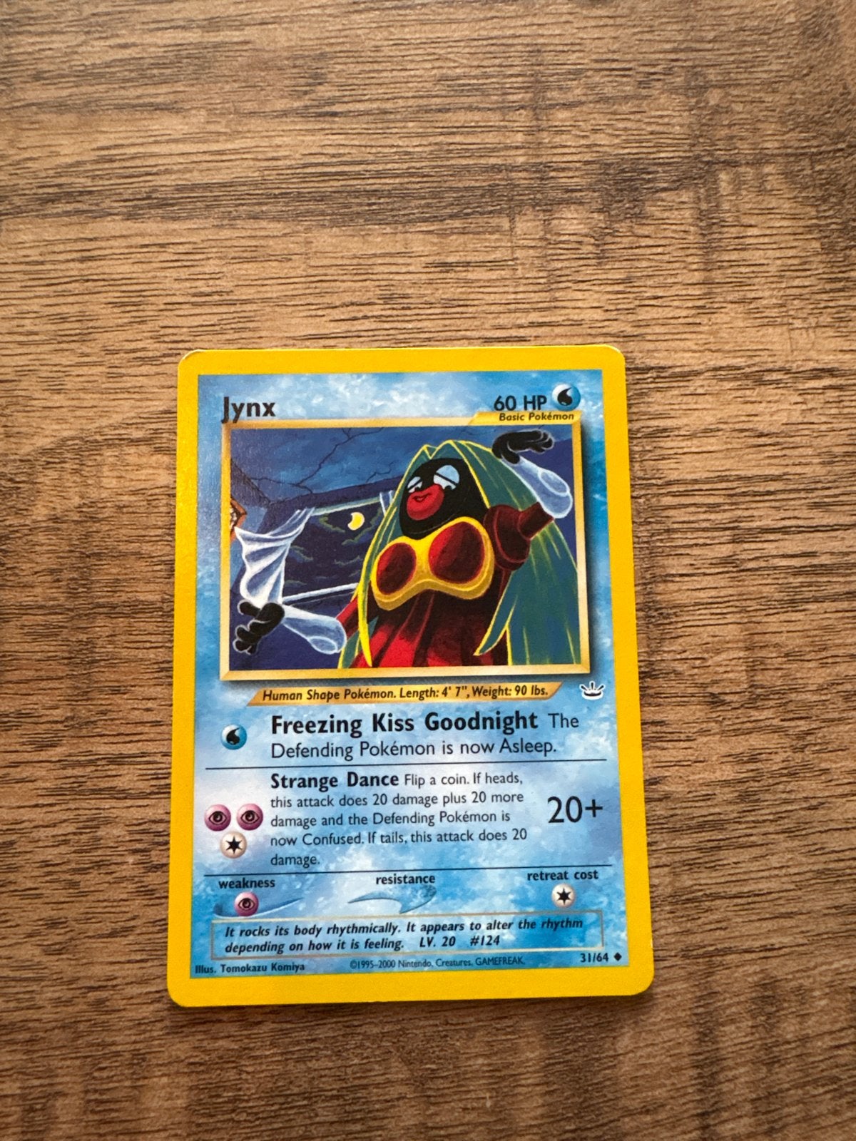 Jynx Pokémon kaart (31/64) - Jungle Set, Ophalen of Verzenden, Gebruikt, Losse kaart