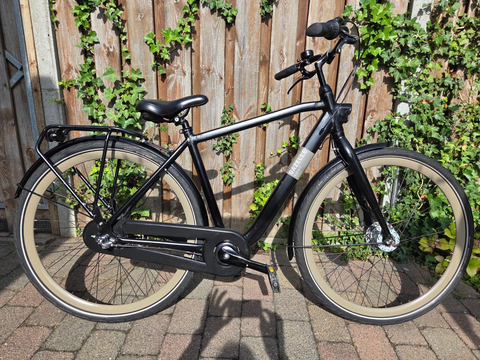 Zeer nette Gazelle Esprit jongensfiets zwart, 3 vers, Ophalen, Gebruikt, Versnellingen, Minder dan 49 cm