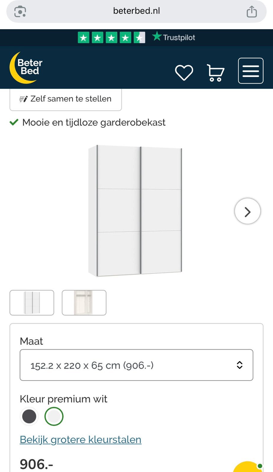 Schuifdeurkast Switchline – Zo goed als nieuw, Ophalen