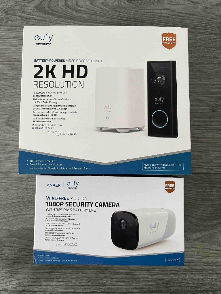 Eufy Video Doorbell 2K + EufyCam 2 + HomeBase