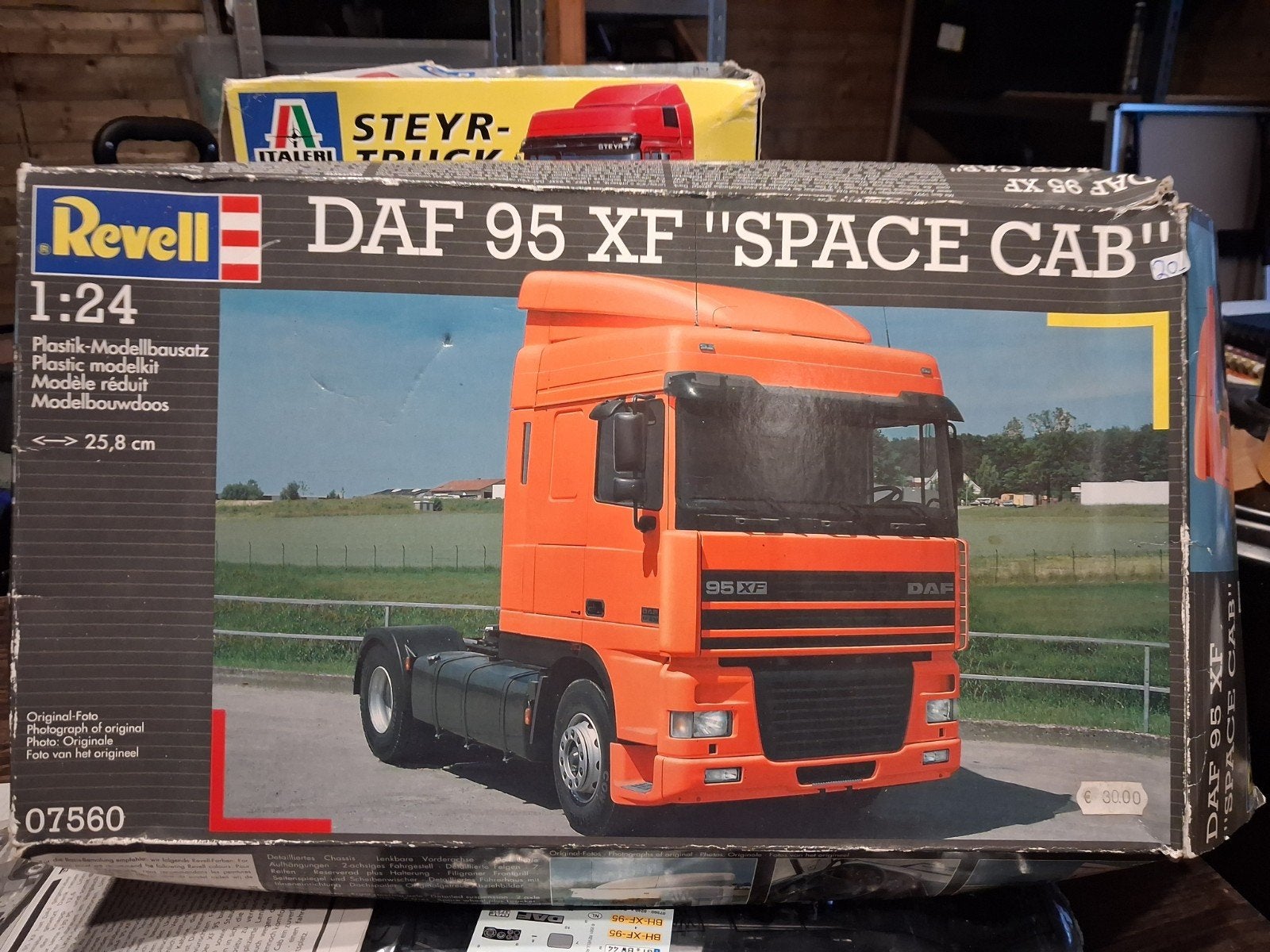 daf 95 xf revell, Gebruikt, Italeri, Groter dan 1:32, Ophalen of Verzenden