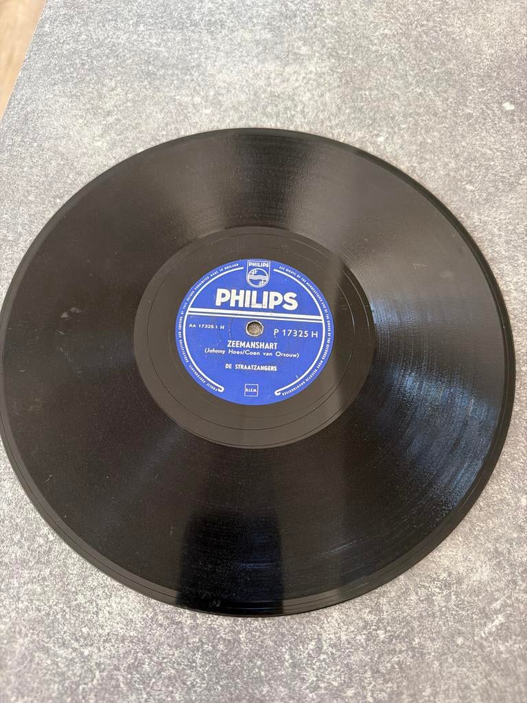 De Straatzangers - Zeemanshart (Philips P 17325 H), Ophalen, Voor 1960, Gebruikt, 7 inch