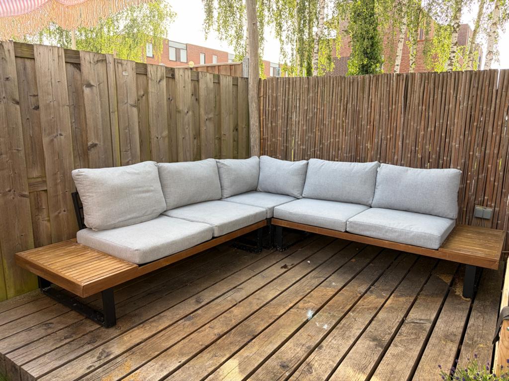 Loungebank voor in de tuin, Tuin en Terras, Tuinsets en Loungesets, Ophalen, Gebruikt, Meer dan 8 zitplaatsen, Loungeset
