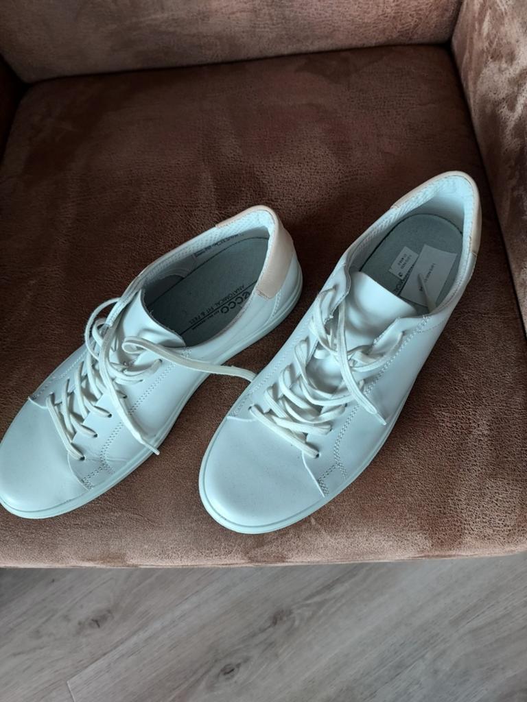 Witte ecco's maat 41., Ophalen, Zo goed als nieuw, Wit, Sneakers of Gympen