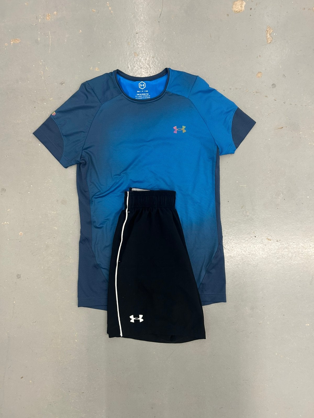 Under armour sets blauw maat s, Ophalen of Verzenden, Zo goed als nieuw, Blauw