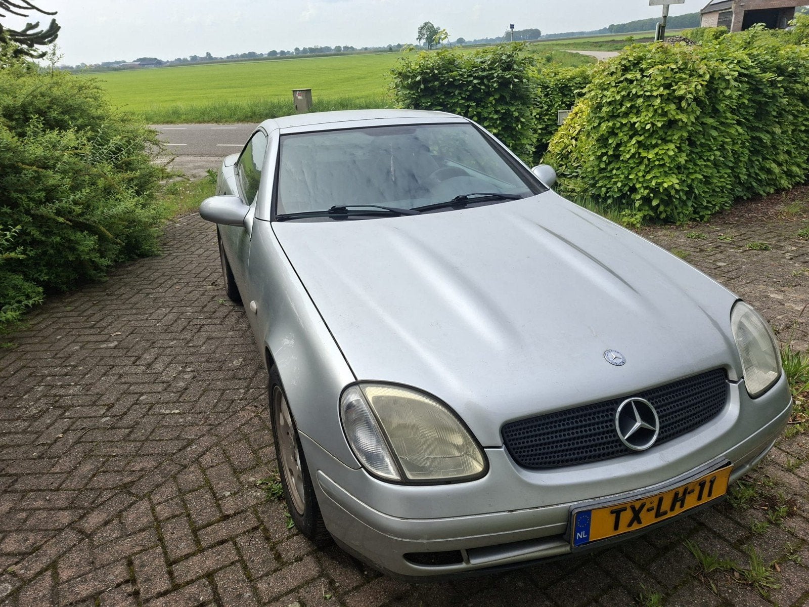 Mercedes-Benz SLK 2.0 Slk200 Roadster 1998 Grijs, 1998 cc, Zwart, 4 cilinders, Cabriolet