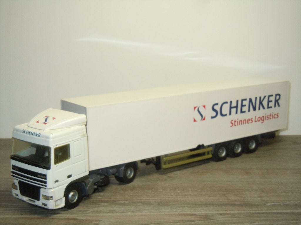 Daf 95 XF Truck & Trailer Schenker - Tekno 1:50, Gebruikt, Verzenden, Tekno, Tekno