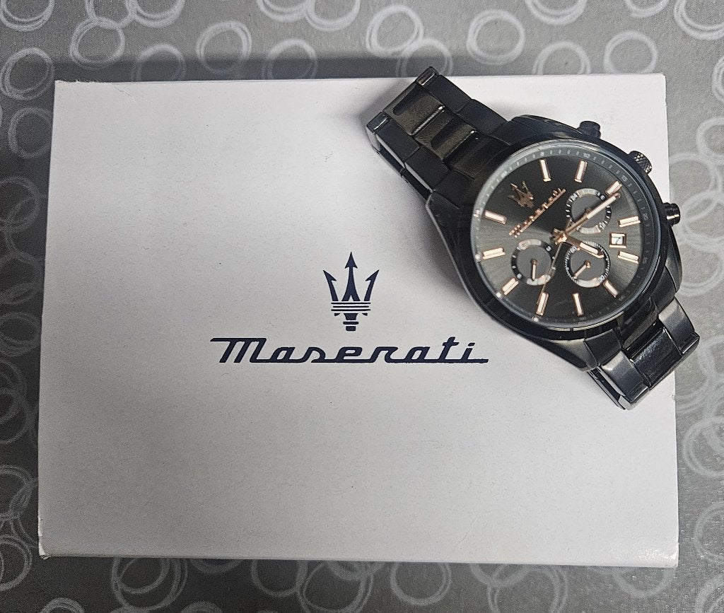 Maserati horloge, Ophalen of Verzenden, Nieuw, Staal, Overige merken