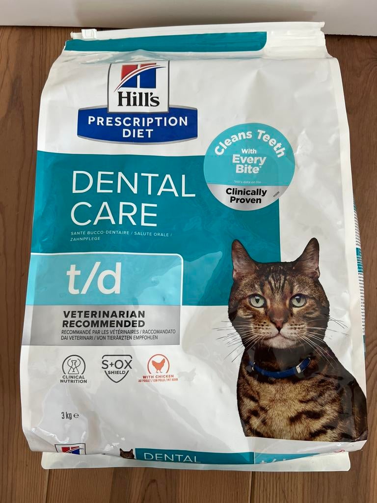 Hills prescription diet dental care t/d 3 kg, Ophalen of Verzenden, Kat
