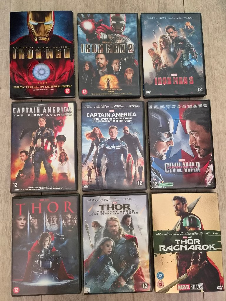 diverse Marvel DVD's, Engels, Speciale editie, Nederlands, Overige genres