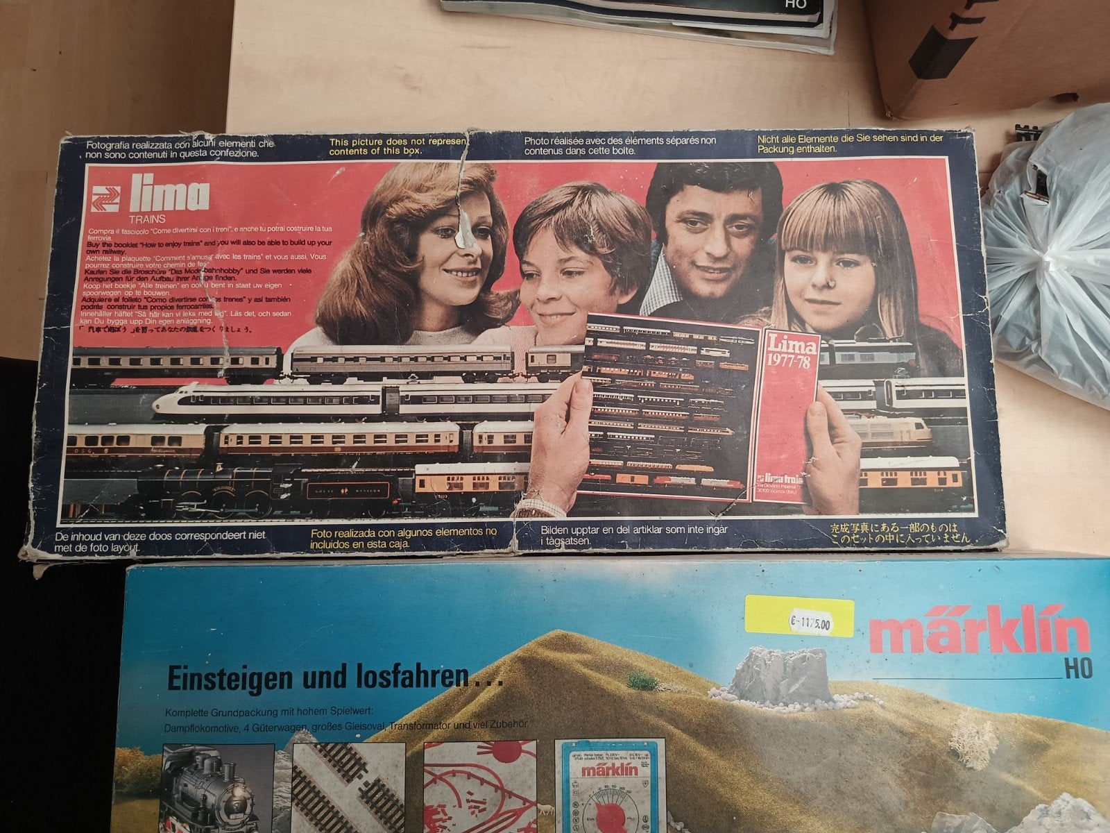 Grote collectie modelspoorbaan: Märklin, Lima, Trix en meer, Overige merken, Gebruikt, Gelijkstroom of Wisselstroom, Overige typen