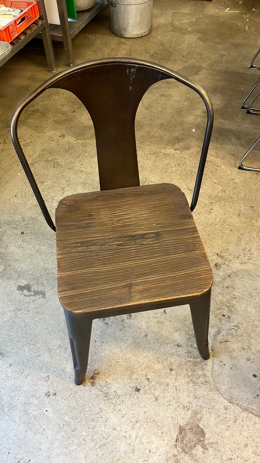 industriële vintage bistro stoelen, Huis en Inrichting, Stoelen, Ophalen of Verzenden, Zo goed als nieuw, Zwart, Vijf, Zes of meer stoelen