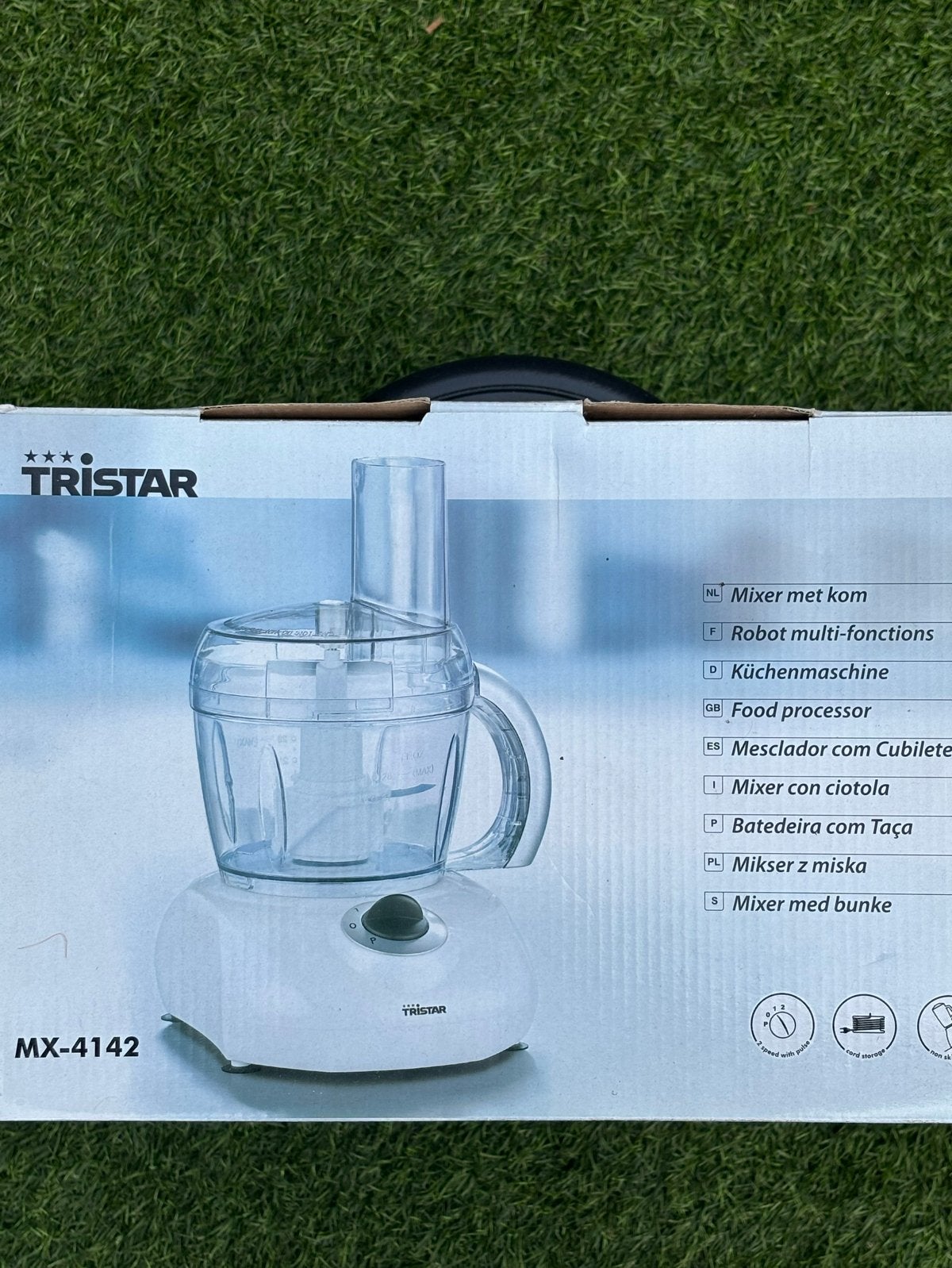 Tristar MX-4142 Foodprocessor - Nieuw in doos, Minder dan 1 liter, Ophalen of Verzenden, Nieuw, 2 snelheden