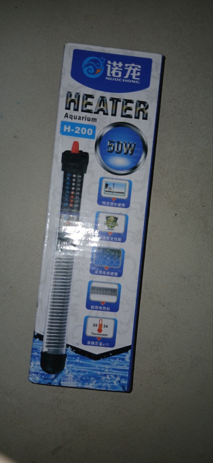 Aquarium heater 50w nieuw, Ophalen of Verzenden, Nieuw, Verlichting of Verwarming