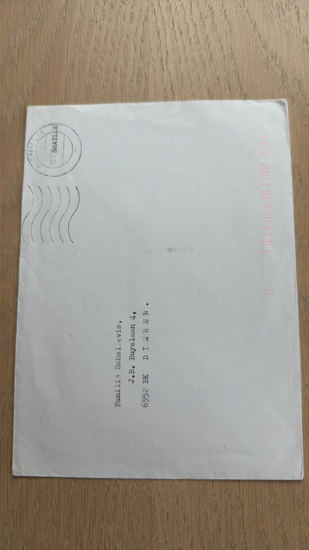 Envelop portvrij braille, Ophalen of Verzenden, Envelop