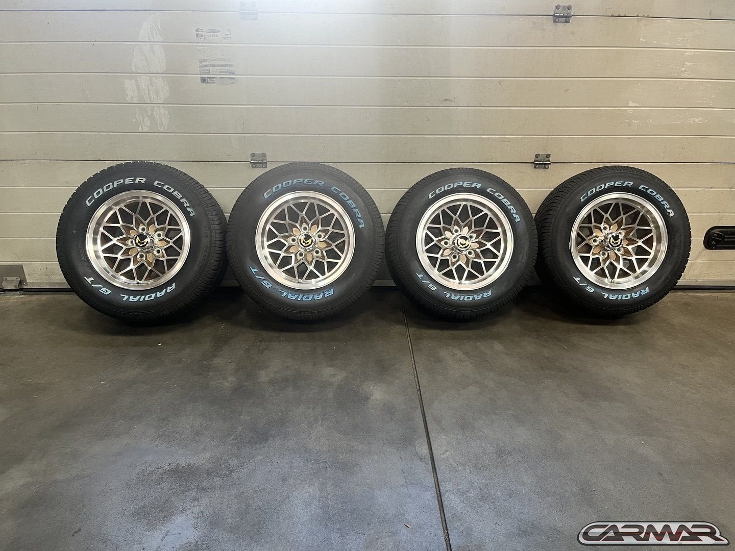 15'' Pontiac Firebird wielen 70/81 Snowflake + Cooper banden, 15 inch, -, -, Banden en Velgen