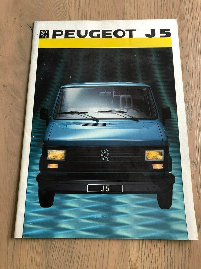 Folder Peugeot J5 1986, Boeken, Auto's | Folders en Tijdschriften, Zo goed als nieuw, Peugeot, Ophalen of Verzenden
