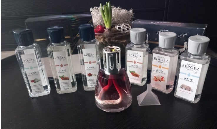 Set lampe berger te koop, Huis en Inrichting, Ophalen of Verzenden, Zo goed als nieuw