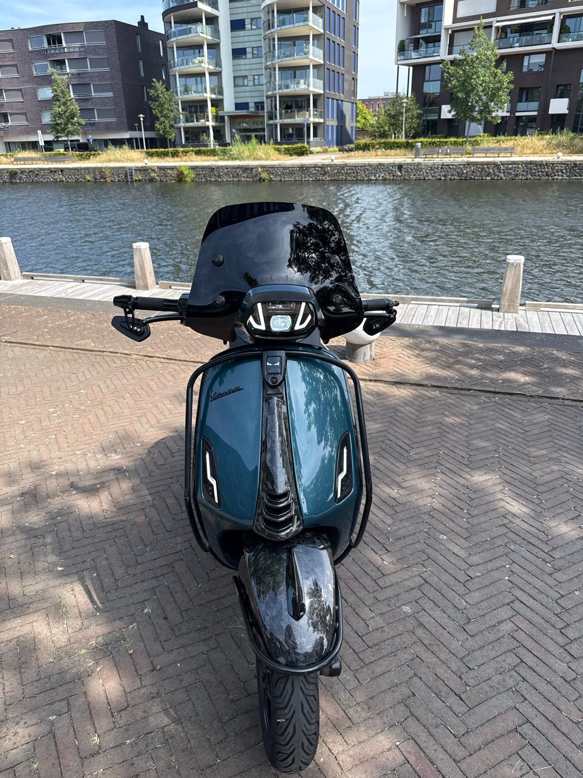 Vespa Sprint E5 2021 80cc Akrapovic Malossi Full Option, Ophalen of Verzenden, Zo goed als nieuw, Maximaal 45 km/u, Overige modellen